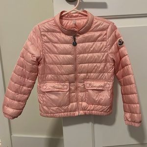 Moncler toddler pink spring jacket